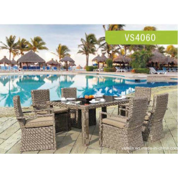 High Quality Constructure Rattan Furniture/Rattan Dining Set